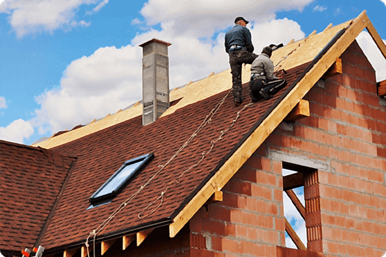 Установка крыши Установка крыши